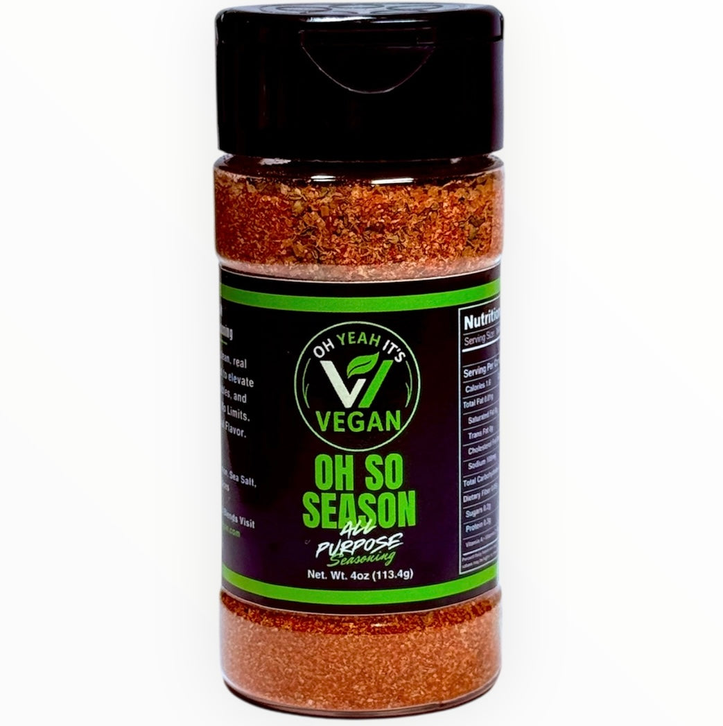 Oh So Season all-purpose vegan seasoning by Oh Yeah It’s Vegan

