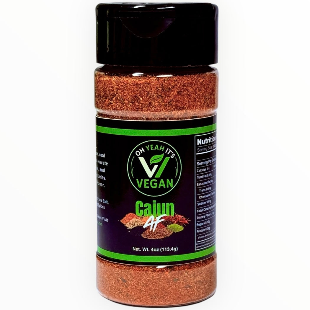 Cajun AF vegan seasoning – bold and spicy Cajun flavor by Oh Yeah It’s Vegan