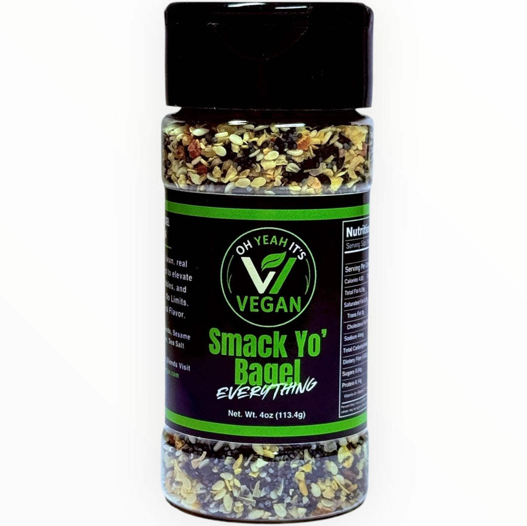 Smack Yo’ Bagel seasoning blend by Oh Yeah It’s Vegan – for bagels, breads, and more

