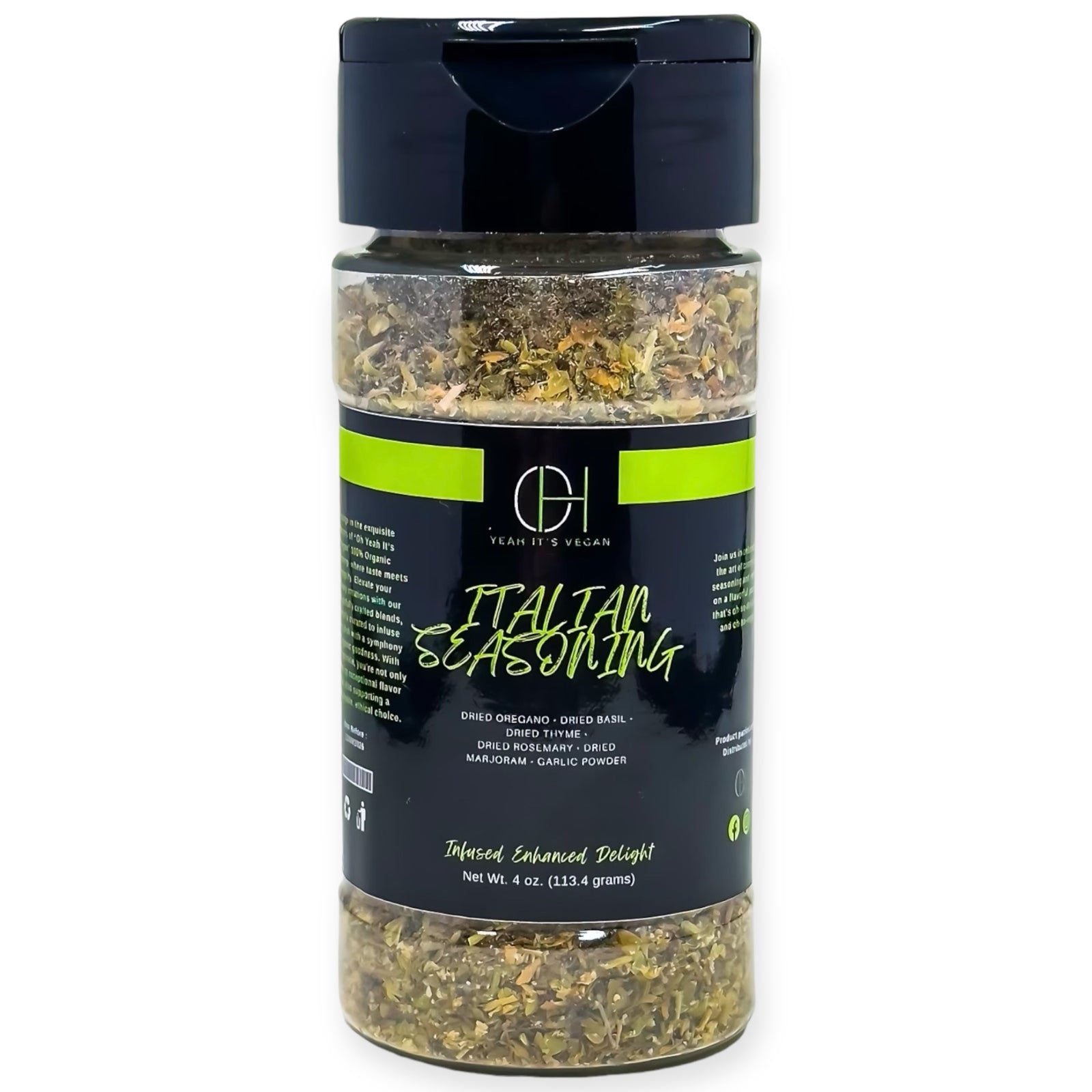 Italian vegan herb seasoning blend by Oh Yeah It’s Vegan