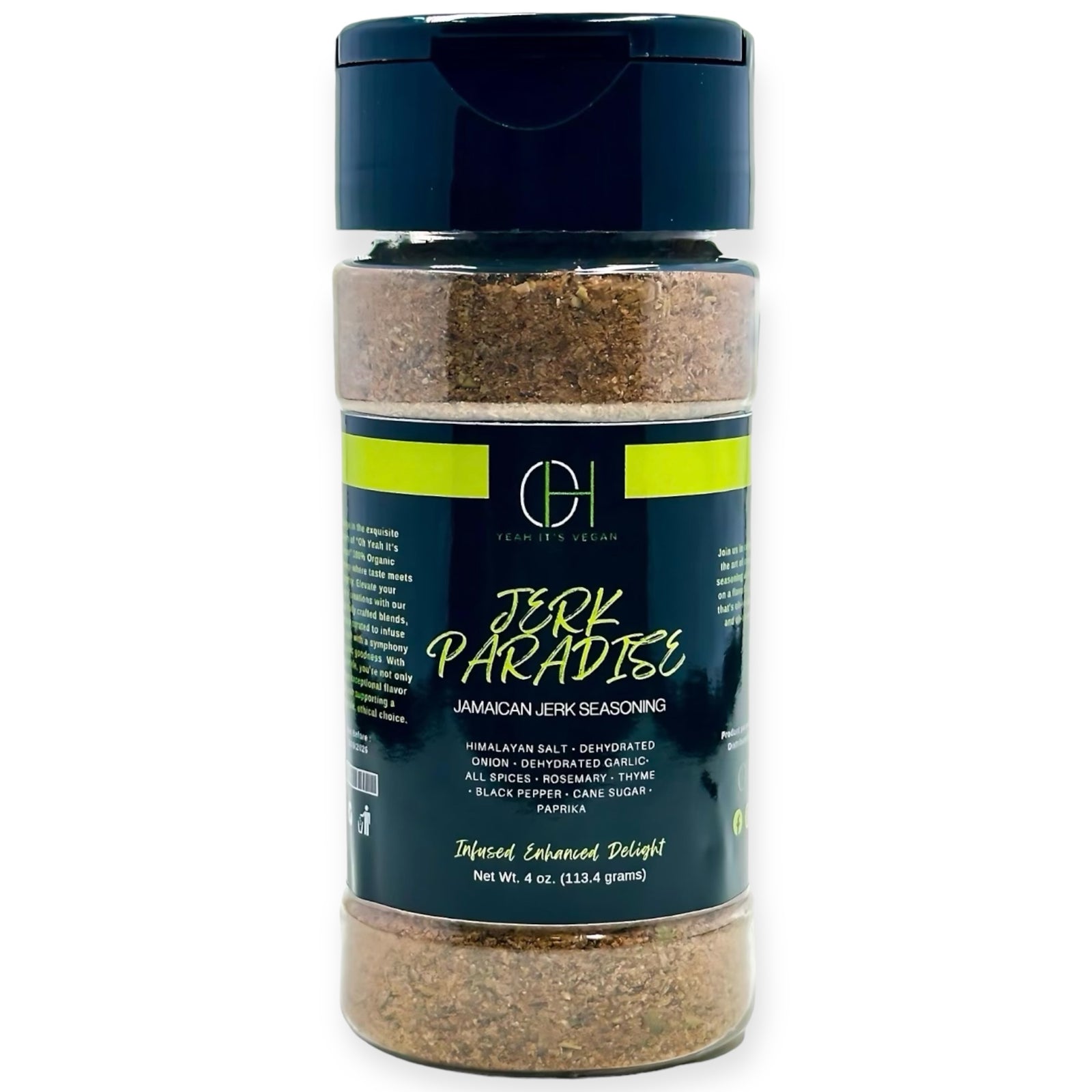 Jerk Paradise Jamaican-style vegan seasoning by Oh Yeah It’s Vegan
