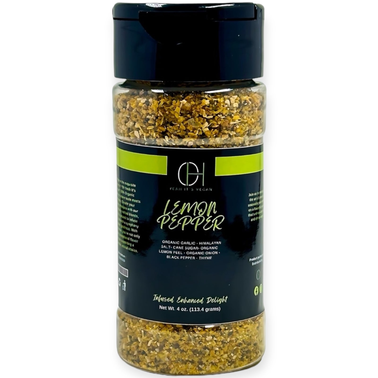 Lemon Pepper seasoning by Oh Yeah It’s Vegan – citrus and pepper vegan blend
