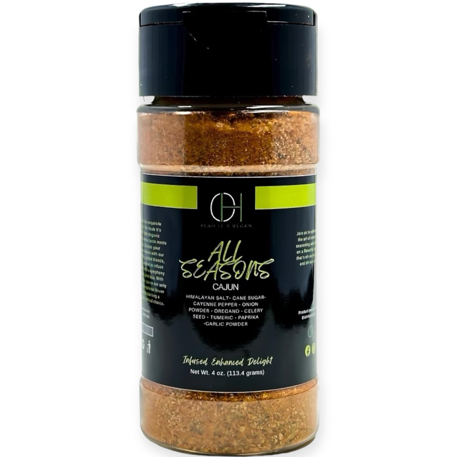 All Seasons Cajun all-purpose vegan seasoning by Oh Yeah It’s Vegan