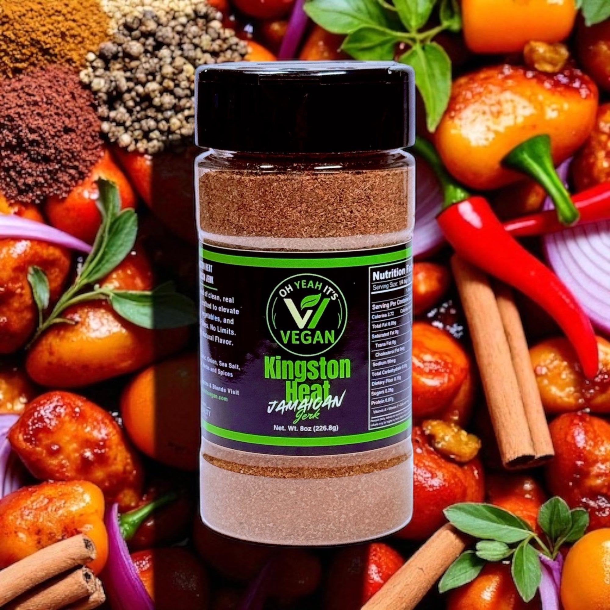 Kingston Heat Vegan Jerk Seasoning – Spicy Caribbean Blend