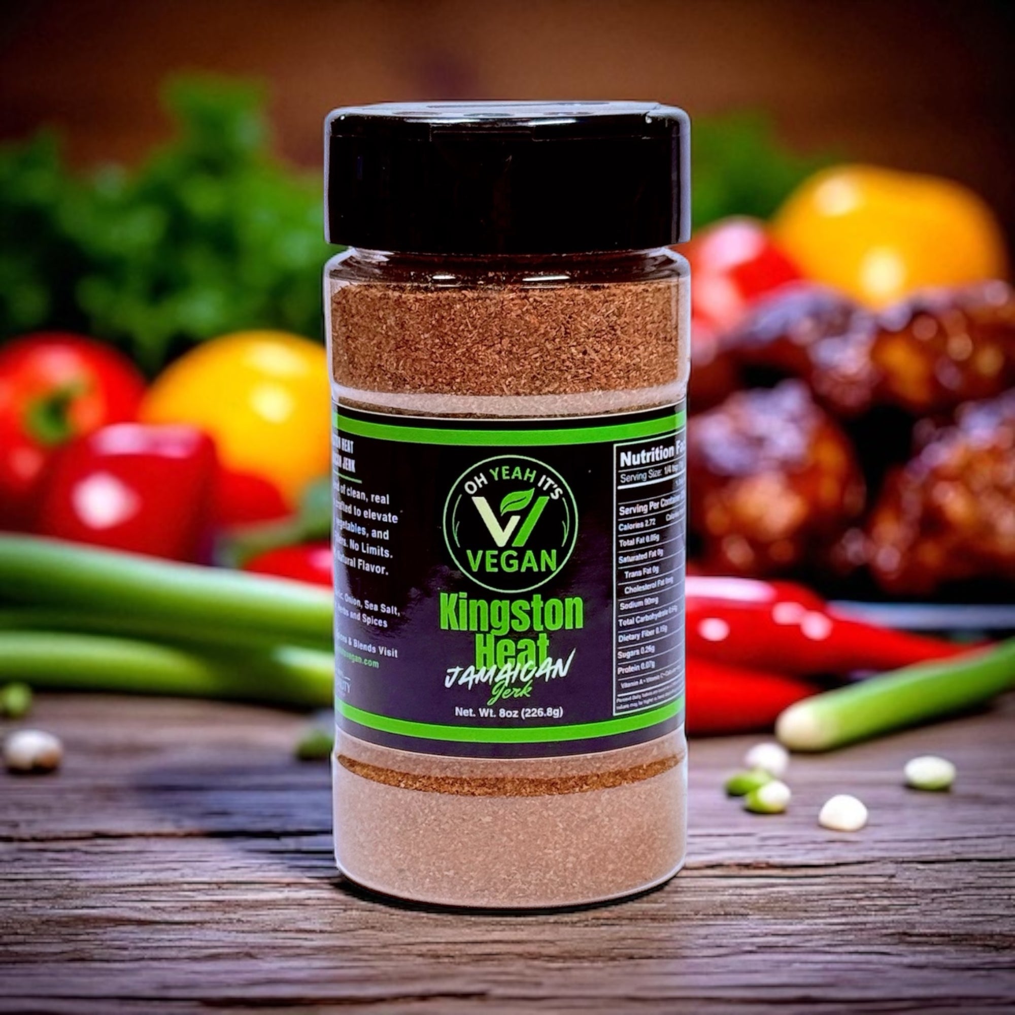Kingston Heat Vegan Jerk Seasoning – Spicy Caribbean Blend