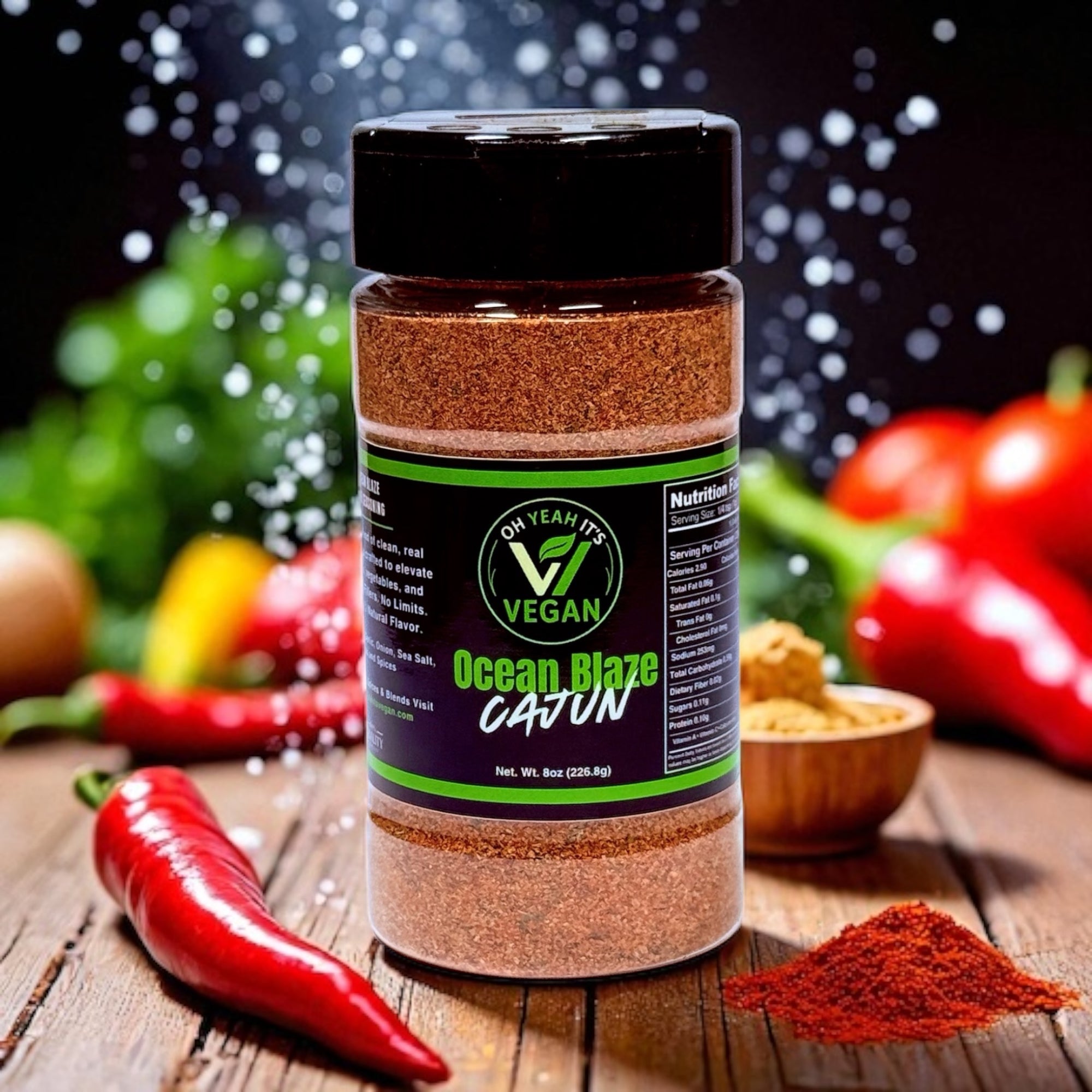 Ocean Blaze Cajun Seafood Seasoning – Vegan Bayou Blend