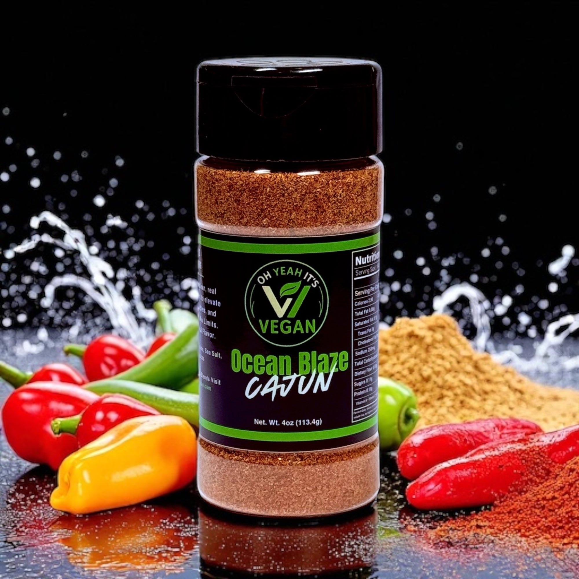 Ocean Blaze Cajun Seafood Seasoning – Vegan Bayou Blend