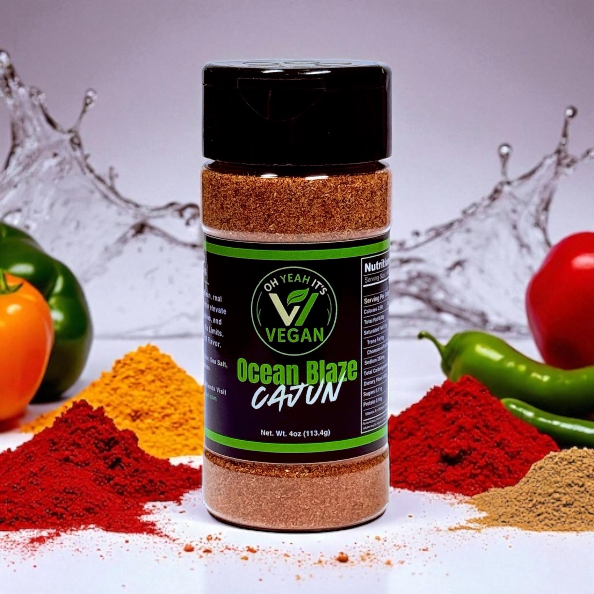 Ocean Blaze Cajun Seafood Seasoning – Vegan Bayou Blend